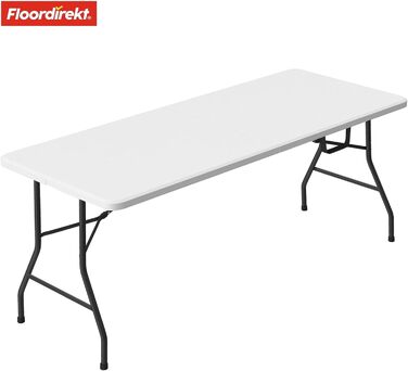 Зручний розкладний садовий столик Floordirekt Akita 120x60 см - для тераси, балкону, кемпінгу