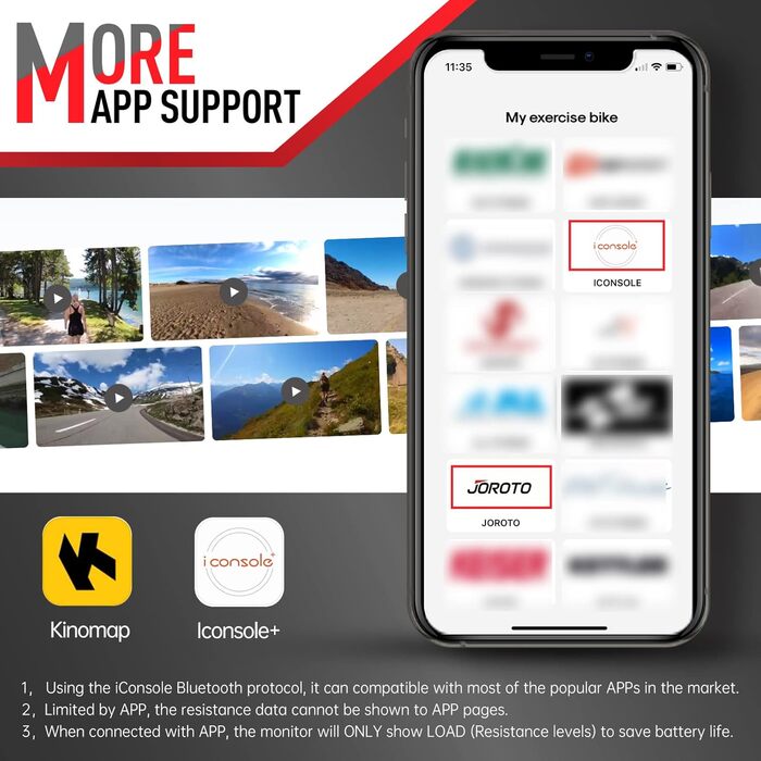 Велотренажер JOROTO X4S з Bluetooth, магнітний ергометр для дому, ремінний привід, навантаження до 160 кг