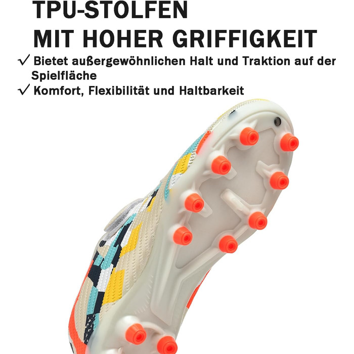 Дитячі футбольні бутси Multi Ground, професійні, легкі, для штучного поля, залу, вулиці, атлетики, тренувань, 30 EU, бежеві