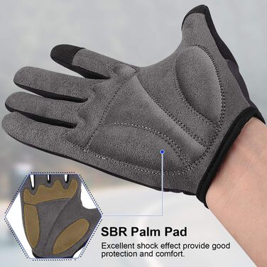 Велосипедні рукавички без пальців для фітнесу, дихаючі, неслизькі, амортизуючі, для їзди на велосипеді, для чоловіків та жінок, зелені (S, чорний)