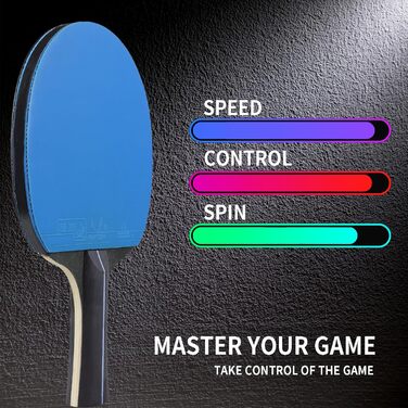 Набір пінг-понгових лопаток DHS 4 шт. з сумкою, гумою та м'ячами