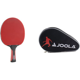 JOOLA ROSSKOPF Classic – професійна ракетка для настільного тенісу, ITTF, 2 мм губка, Compwood, чорна/червона, для клубних і професійних гравців
