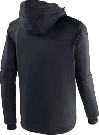 Чоловіча лижна куртка Black Crevice: чорний/червоний, водонепроникна, з капюшоном