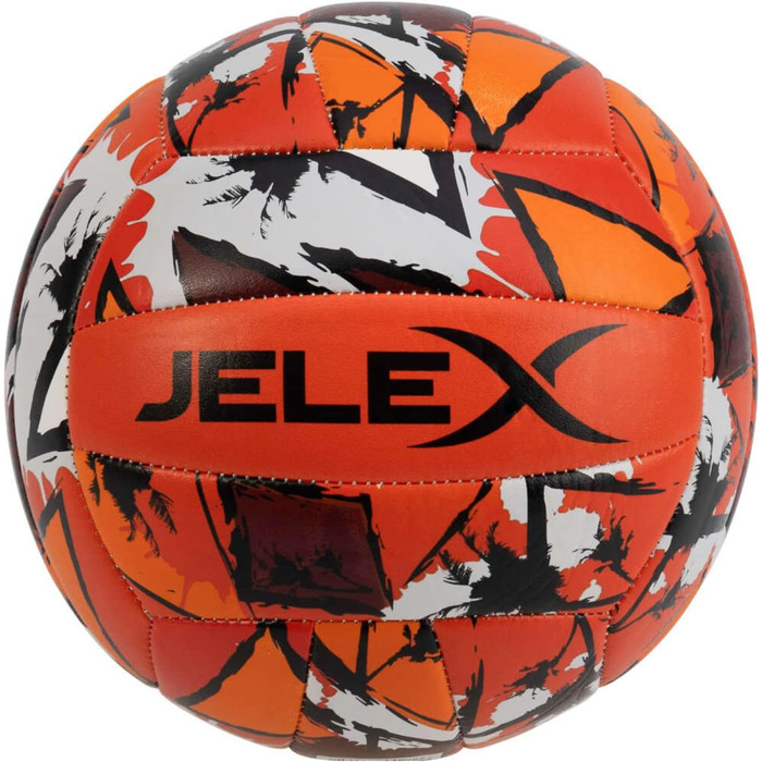 JELEX Volley Beach - волейбольний м'яч для пляжу та залу, розмір 5, для початківців та професіоналів, зелений (червоний)