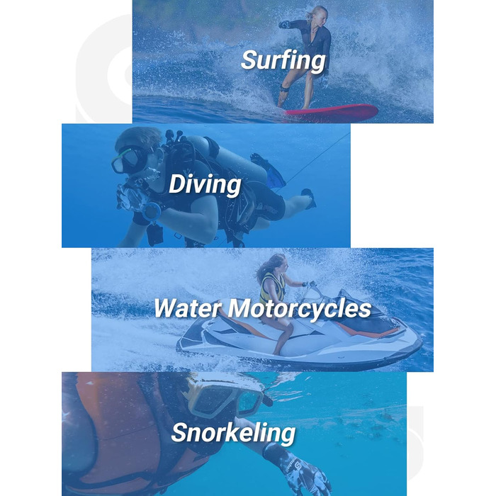 Рукавички для дайвінгу Sushall з неопрену, 3 шт. для чоловіків, тепла та антиковзаюча поверхня, еластичне зап'ястя для дайвінгу, серфінгу, снорклінгу (S, блакитний)