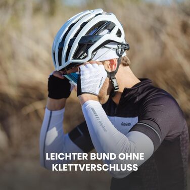 Fahrradhandschuhe GripGrab Ride Einsteiger Kurzfinger Sommer XXL Weiß - Пadded, безпальцеві, для початківців