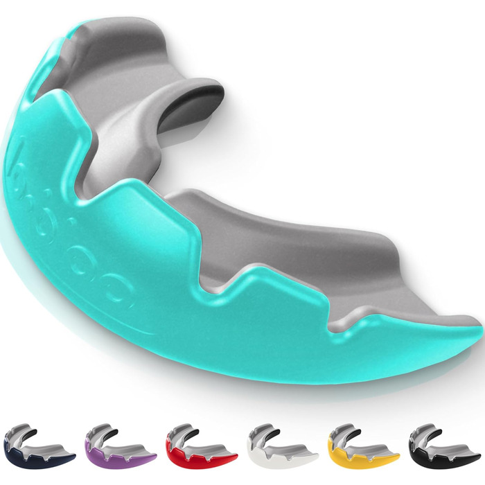 Захист для зубів та рота Lobloo SLICK для контактних видів спорту (MMA, хокей, футбол, регбі), подвійна щільність, універсальний розмір (14+), чорний (Medium 10-13 років, Mint)