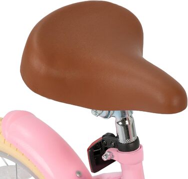 Дитяче велосипед Stitch 16 дюймів рожевий з кошиком та підставкою (3-11 років)