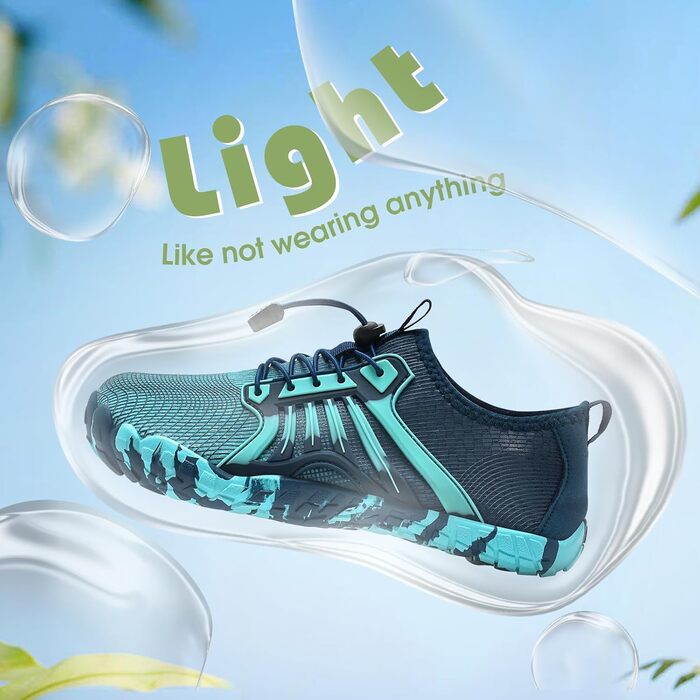 Дитячі шкарпетки-тапочки IceUnicorn для ходьби та пляжу (28 EU, блакитно-зелені)