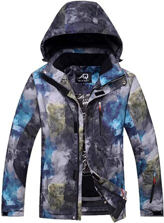 Чоловічий комплект для катання на лижах: куртка та штани, водонепроникний сніговий костюм, вітрозахисний, для сноубордингу та лижного спорту, зимовий, колір: кобальтово-синій, розмір S