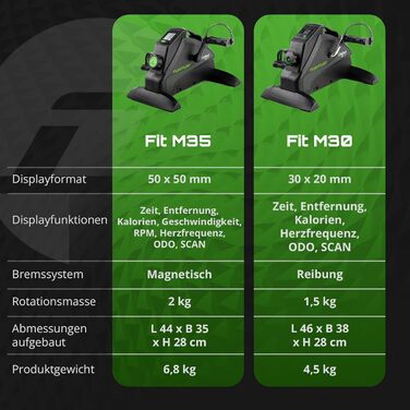 Домашній велотренажер-педальний тренажер Tunturi Cardio Fit M35 для рук та ніг, для літніх людей та реабілітації, з LCD-дисплеєм та регулюванням опору