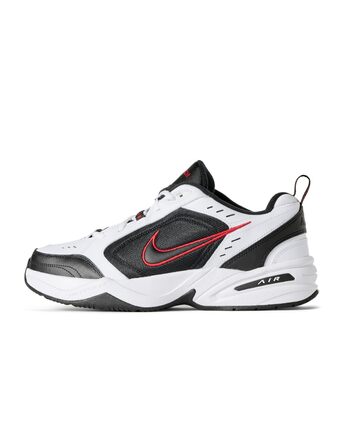 Чоловічі кросівки Nike Air Monarch IV для фітнесу та прогулянок, White Black Varsity Red, розмір 42 EU