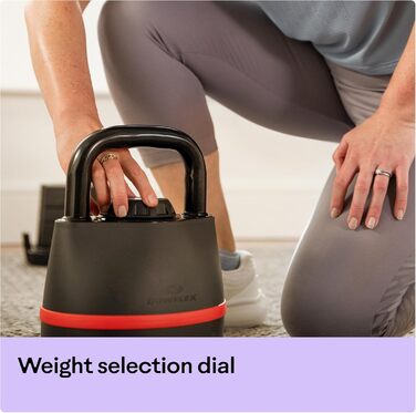 Регульована гантель Bowflex SelectTech, гиря 3.5-18 кг, система змінної ваги