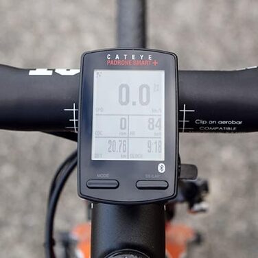 Велокомп’ютер Cateye Padrone Smart+ CC-SC100B, чорний, компактний