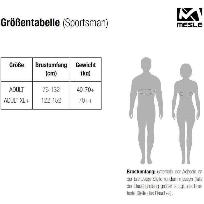 Жилет рятувальний MESLE Sportsman сірий для дорослих, 50N, універсальний для SUP, каное, вейкбордингу