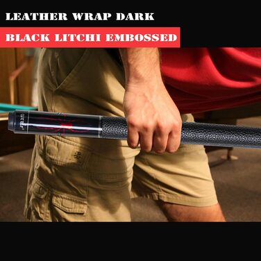 CUEELF Більярдний кий Scorpion з канадського акації, 147.3 см, професійний, 553-595 г, 21 oz WD-SP-Red