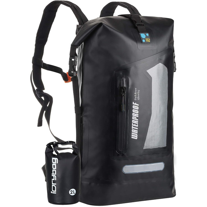 Водонепроникний рюкзак IDRYBAG Dry Bag 30L: сухий, плаваючий, для подорожей, каякінгу, чорний