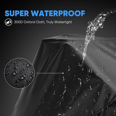 Чохол для велосипеда VARUN, водонепроникний, з анти-крадіжним отвором, чорний, розмір M