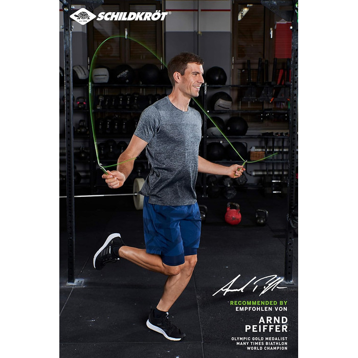 Скакалка для фітнесу Schildkröt Springseil Speed Rope Pro, професійна, швидкісна, в 4-кольоровій коробці