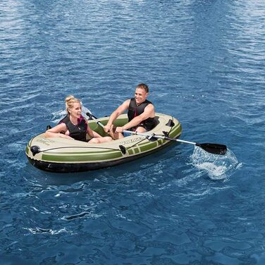 Надувний човен Bestway Hydro-Force Voyager 300 для 2 осіб, 243x102x31 см, комплект для відпочинку на воді