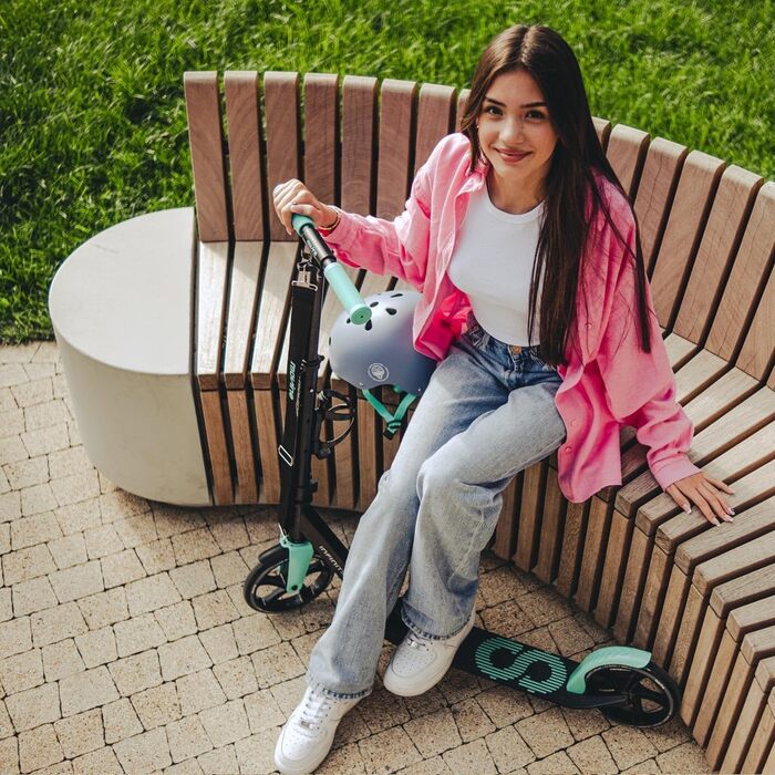 Самокат MOVINO Infinity Roller складаний, міський, з алюмінієвою декою, регульований по висоті, з тримачем для пляшки, для дітей та дорослих
