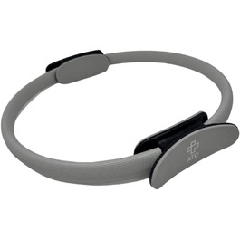 Кільце для пілатесу ATC Handels GmbH 38 см з нековзними ручками - тренажер для пресу, йоги та фітнесу, сірий