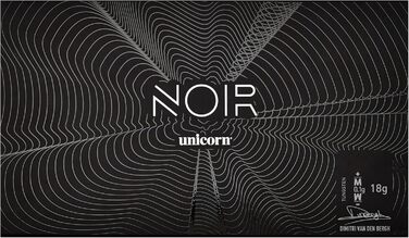 Набір дротиків Unicorn з сталевим вістрям, Gary The Flying Scotsman, серія Anderson Noir Phase 3 і 5, 90% вольфрам, чорне титанове покриття, у подарунковій упаковці, 21-24 г