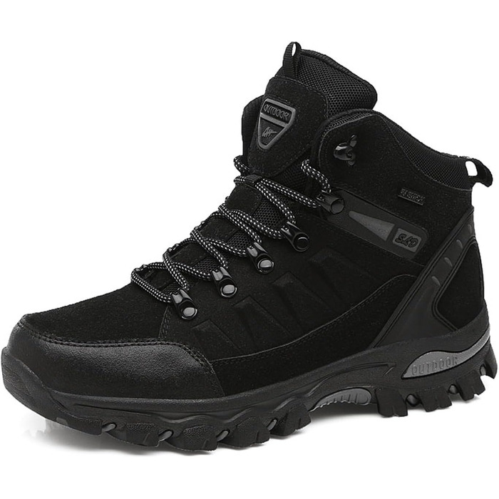 Черевики для трекінгу жіночі/чоловічі Outdoor, спортивні, з неслизькою підошвою, зручні, легкі, туристичні черевики, напівчеревики (41 EU, Black 1)
