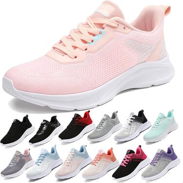 Спортивне взуття для жінок та чоловіків: кросівки для бігу, фітнесу, ходьби та повсякденного носіння. Розміри 35-45 EU, колір рожевий