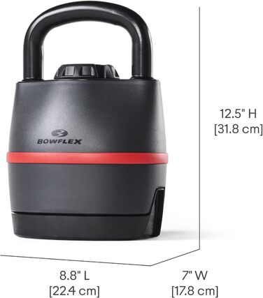 Регульована гантель Bowflex SelectTech, гиря 3.5-18 кг, система змінної ваги