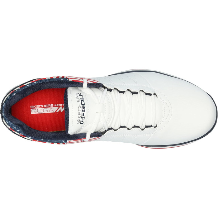 Жіночі гольф-кросівки Skechers Go Pivot Spikeless - білий, темно-синій, червоний (37 EU)