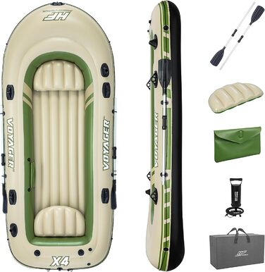 Надувний човен Bestway Hydro-Force Voyager X4 комплект 350×145×49 см