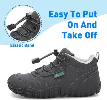 Дитячі шкарпетки-мокасини Saguaro для ходьби та подорожей, дихаючі, неслизькі, легкі, розмір 26-36 (32 EU), сірий New