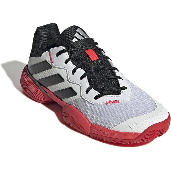 Дитячі тенісні кросівки adidas Barricade для дітей, білі, чорні, червоні (35 EU)