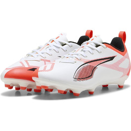 Дитячі футбольні бутси PUMA Ultra 5 Play FG/AG Jr. 37.5 EU (Білий/Чорний/Червоний)