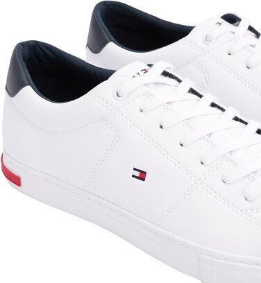 Чоловічі кеди Tommy Hilfiger Vulcanized Sneaker Essential білі, шкіряні деталі, розмір 42 EU