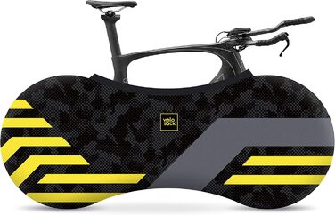 Чохол для велосипеда Velo Sock Unisex для дорослих, підходить для 99% велосипедів, жовті лінії