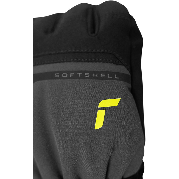 Чоловічі лижні рукавички Reusch Primus R-tex XT, водонепроникна мембрана, теплі зимові рукавички софтшел, сірі-жовті, розмір 9.5