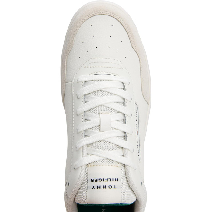 Чоловічі шкіряні кросівки Tommy Hilfiger Court Sneaker Basket Core Elegant, білий/екрю, розмір 46 EU