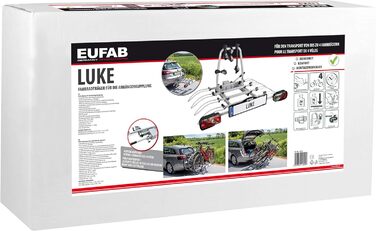 Велотримач EUFAB 11556 для фаркопу: Amber 4 - переноска на 4 велосипеда