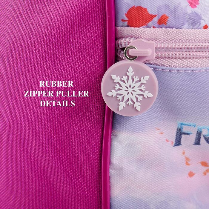 Дитяча спортивна сумка PERLETTI Frozen 2, водонепроникна, для дівчаток, з Анною, Ельзою та Олафом, фіолетово-рожева, для басейну, садочка, 35x22x15 см
