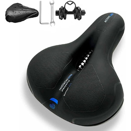 Велосипедне сідло Cloud Comfort Pro 2.0: м'яке, ергономічне, з пам'яті ефекту, амортизуюче, дихаюче. Підходить для чоловіків, жінок, дітей. City, mountain bike.