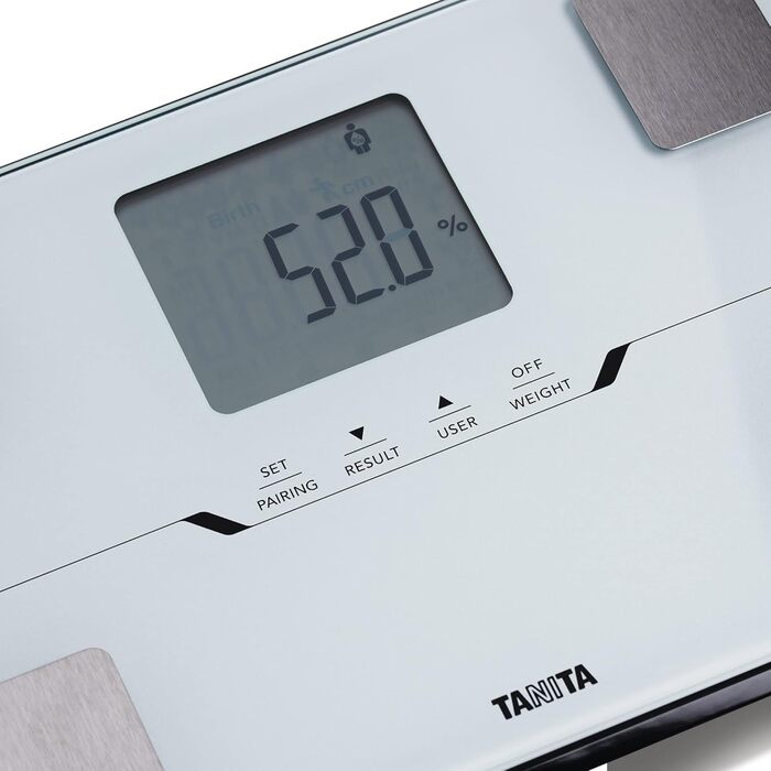 Ваги-аналізатор Tanita BC-401 з Bluetooth, високоточне зважування, аналіз складу тіла, смарт-додаток, визначення метаболічного віку, білі
