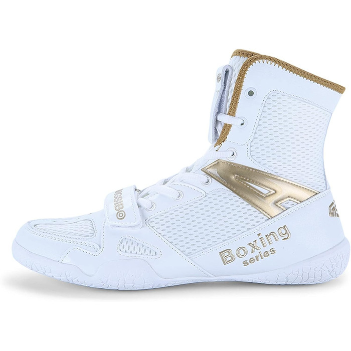 Чоловічі боксерські черевики BLBK для боротьби, кікбоксингу, муай-тай, спарингу та тренувань. Дихаючі боксерські черевики для чоловіків та юнаків, 30 EU, білий колір