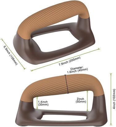 Обладнання для калістеніки: бруси для віджимань, паралелі, бруси для ростову, дошки для віджимань, тренування вдома, сила, витримує 226 кг, темно-зелений, перфорована платформа (коричнева)