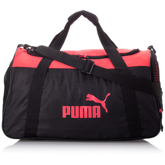 Спортивна сумка Puma Evercat Dispatch для жінок, чорна з рожевим (Black/Paradise Pink), універсальний розмір