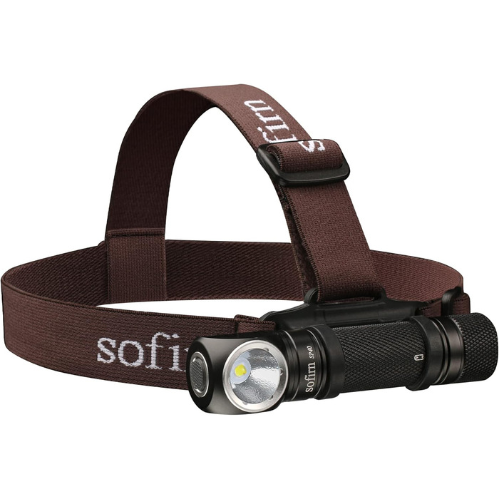 Sofirn SP40 ліхтар налобний LED 1200 люмен з акумулятором та магнітом для полювання та активного відпочинку