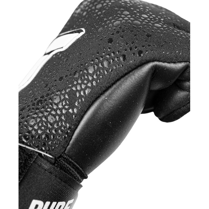 Воротарські рукавиці Reusch Pure Contact Infinity Junior для футболу (чорні) - для дітей та підлітків, для штучного газону