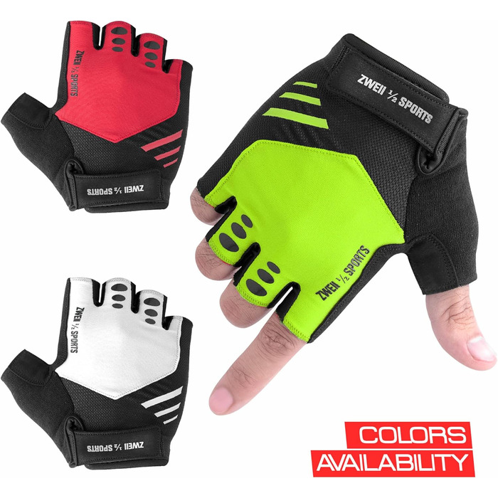 Велосипедні рукавички для чоловіків та жінок, напівпальцеві, дихаючі, літні, для їзди, фітнесу, з гелевою підкладкою, антиковзаючі, для MTB, тренувань, зелені, M