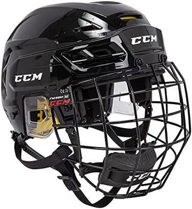 Хокейний шолом CCM Tacks 210 Combo для дорослих, червоний, XS